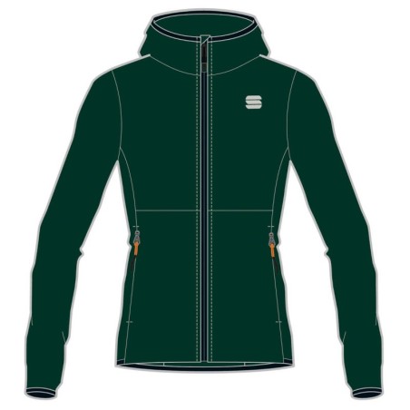 Veste femme de sports d'hiver Sportful Cardio W Tech Wind Jacket Mousse de mer